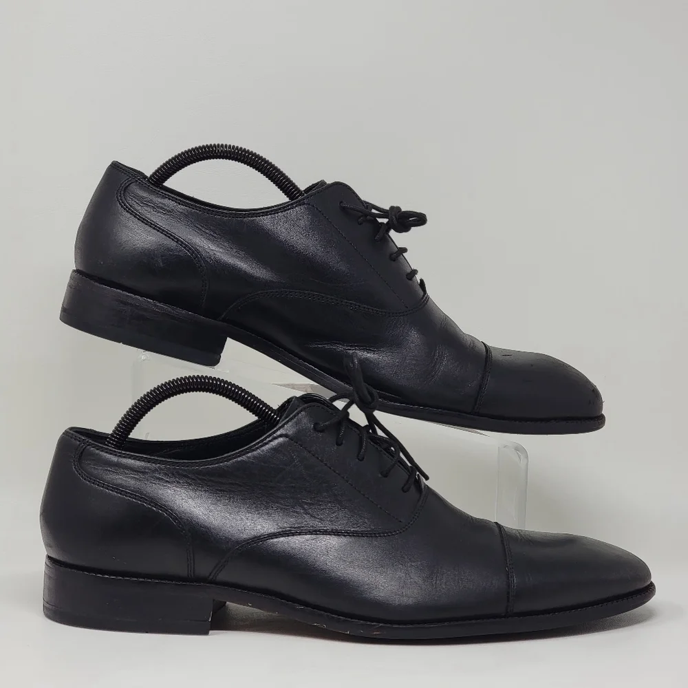 Cole Haan Men's Williams Cap Toe Oxford Black Shoes C12202 Size 11 M Pre-owned